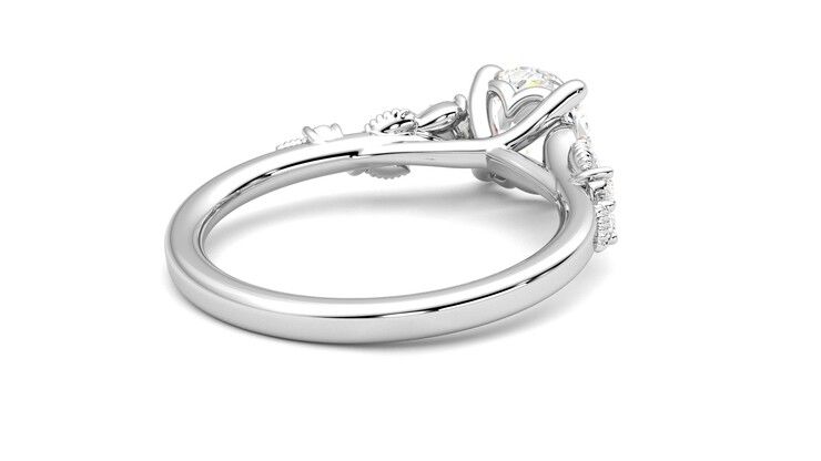 Taylor & Hart Lierre Round Engagement Ring 360 degree image 13