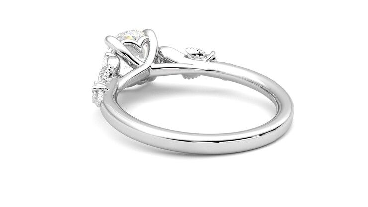 Taylor & Hart Lierre Round Engagement Ring 360 degree image 17