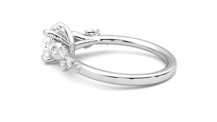 Taylor & Hart Lierre Round Engagement Ring 360 degree image 19