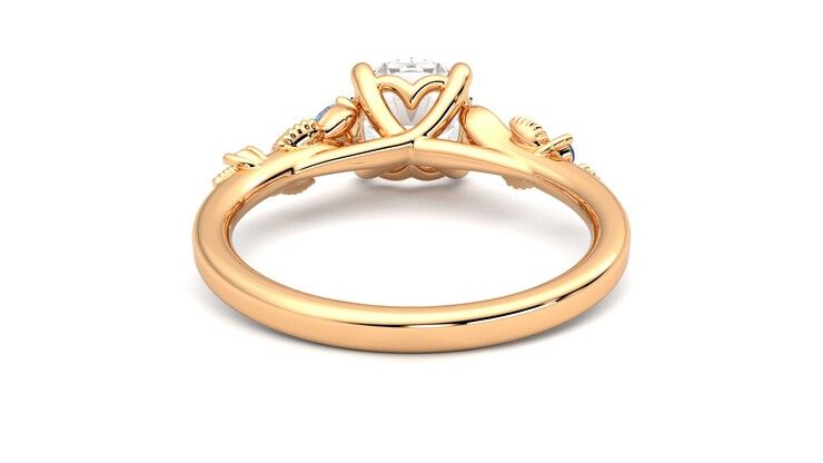 Taylor & Hart Lierre Round Engagement Ring 360 degree image 16