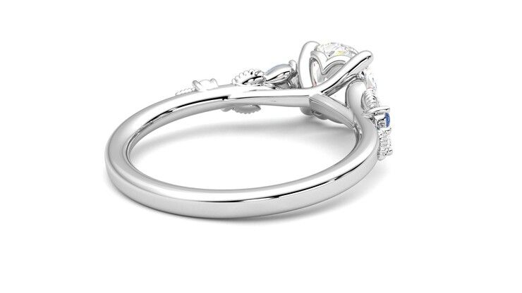 Taylor & Hart Lierre Round Engagement Ring 360 degree image 13