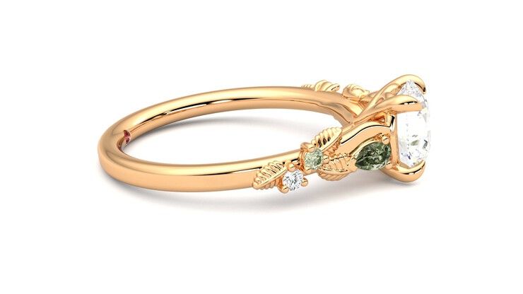 Taylor & Hart Lierre Round Engagement Ring 360 degree image 9
