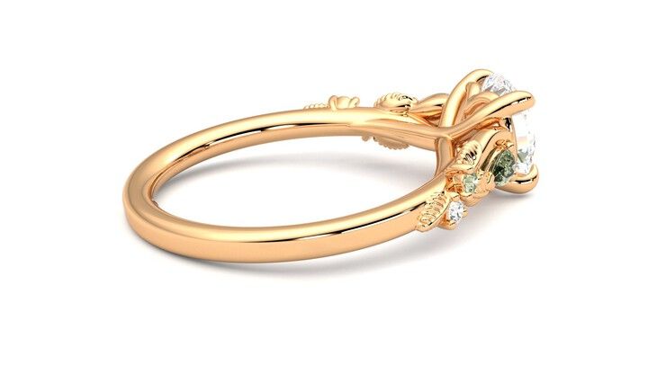 Taylor & Hart Lierre Round Engagement Ring 360 degree image 11