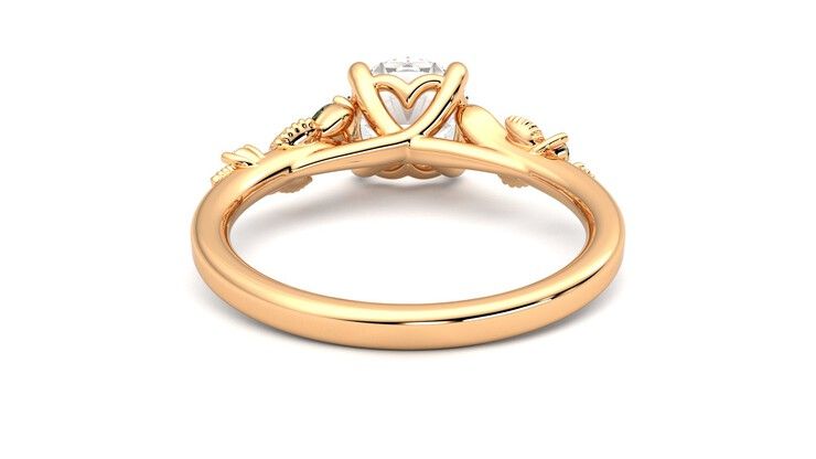 Taylor & Hart Lierre Round Engagement Ring 360 degree image 15