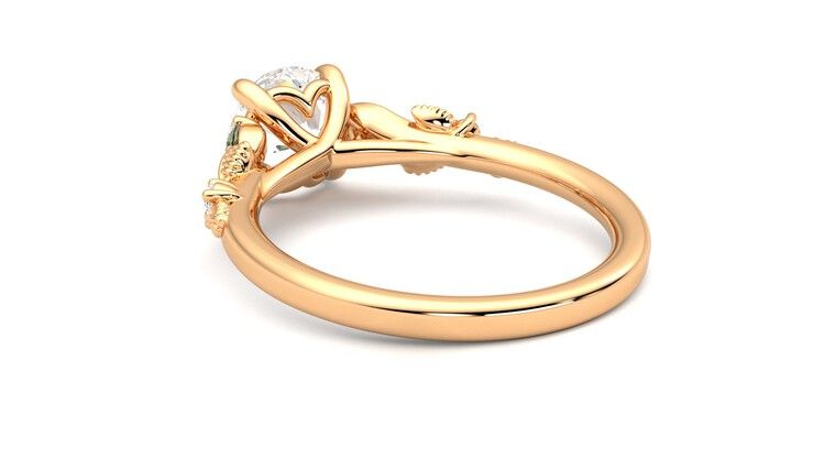 Taylor & Hart Lierre Round Engagement Ring 360 degree image 17
