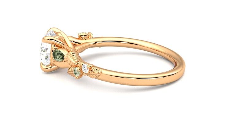 Taylor & Hart Lierre Round Engagement Ring 360 degree image 20