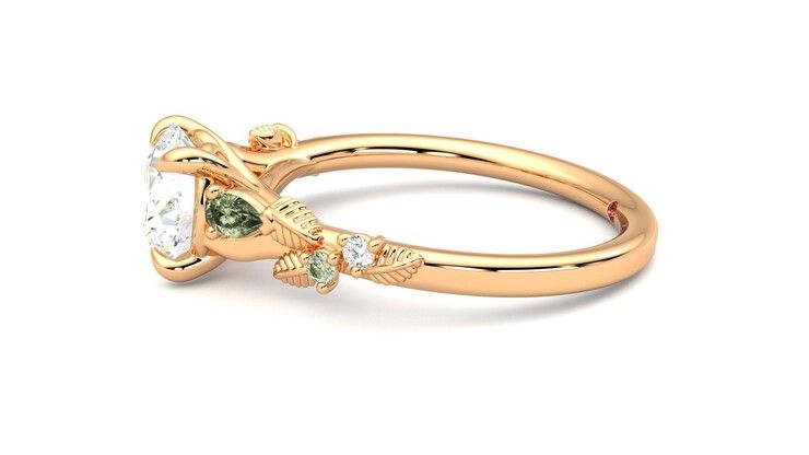 Taylor & Hart Lierre Round Engagement Ring 360 degree image 21