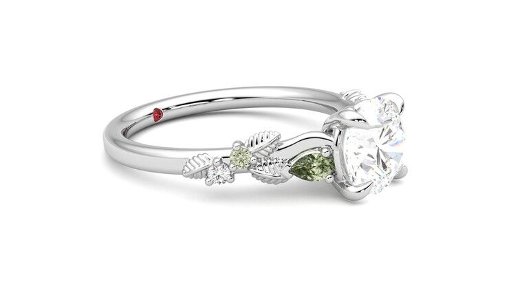 Taylor & Hart Lierre Round Engagement Ring 360 degree image 7
