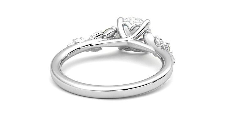 Taylor & Hart Lierre Round Engagement Ring 360 degree image 14