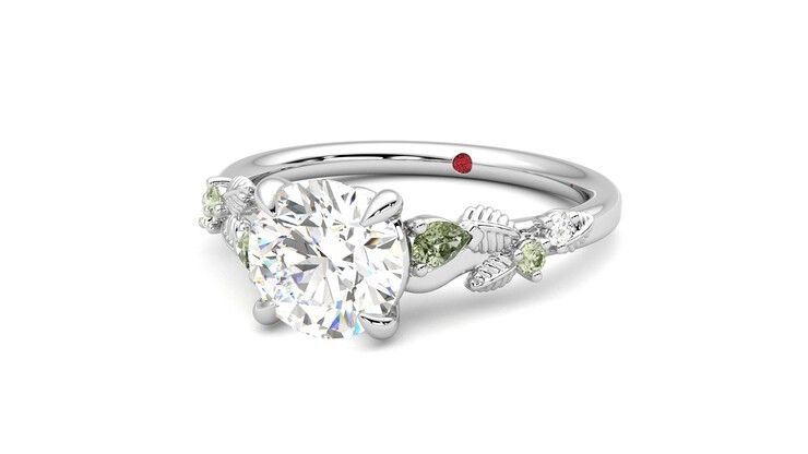 Taylor & Hart Lierre Round Engagement Ring 360 degree image 26