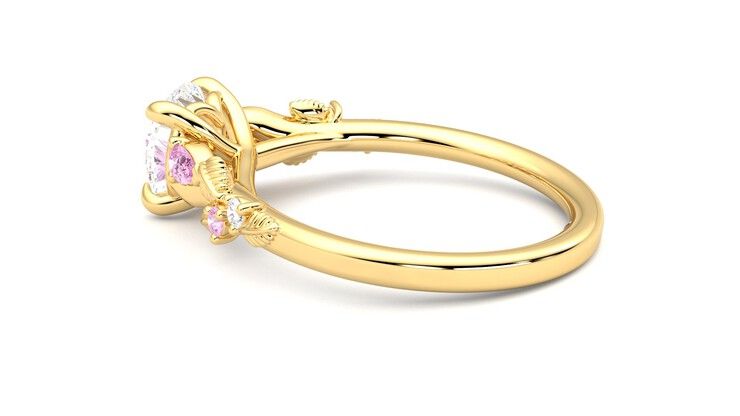 Taylor & Hart Lierre Round Engagement Ring 360 degree image 19