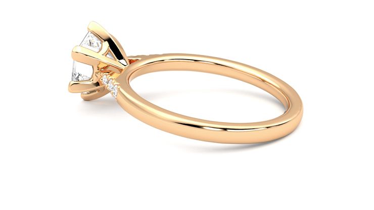 Taylor & Hart Lissome Hexagonal Engagement Ring 360 degree image 19
