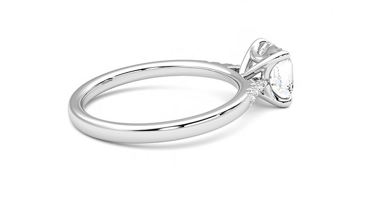 Taylor & Hart Lissome Asscher Engagement Ring 360 degree image 11