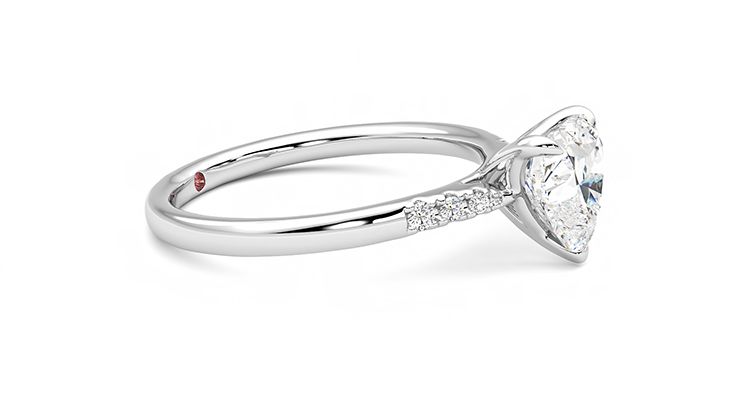 Taylor & Hart Lissome Heart Engagement Ring 360 degree image 8