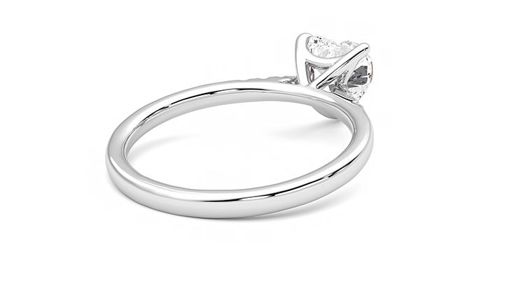 Taylor & Hart Lissome Heart Engagement Ring 360 degree image 13