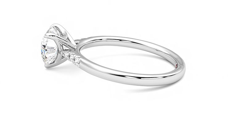 Taylor & Hart Lissome Heart Engagement Ring 360 degree image 20