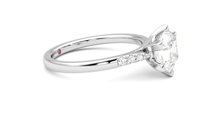 Taylor & Hart Lissome Hexagonal Engagement Ring 360 degree image 8