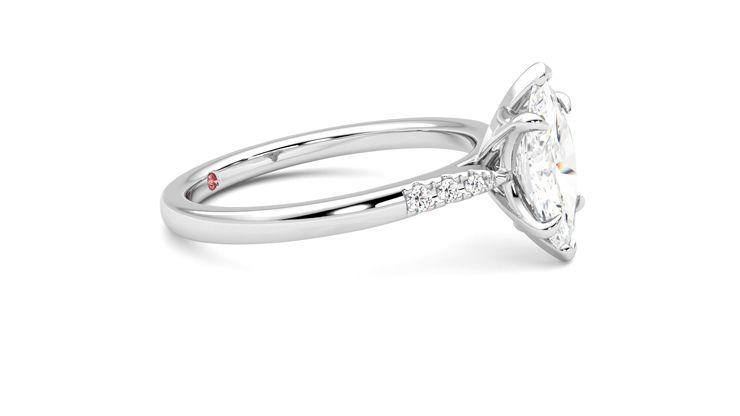 Taylor & Hart Lissome Marquise Engagement Ring 360 degree image 8