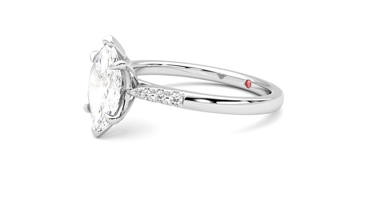 Taylor & Hart Lissome Marquise Engagement Ring 360 degree image 23