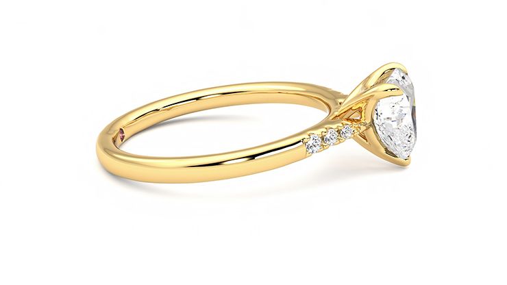 Taylor & Hart Lissome Heart Engagement Ring 360 degree image 9