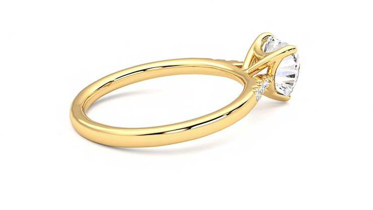 Taylor & Hart Lissome Heart Engagement Ring 360 degree image 11