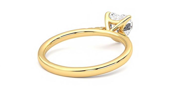 Taylor & Hart Lissome Heart Engagement Ring 360 degree image 13
