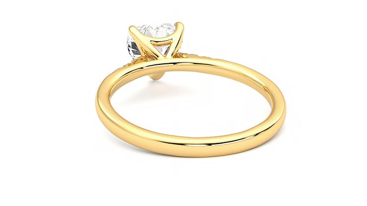 Taylor & Hart Lissome Heart Engagement Ring 360 degree image 16