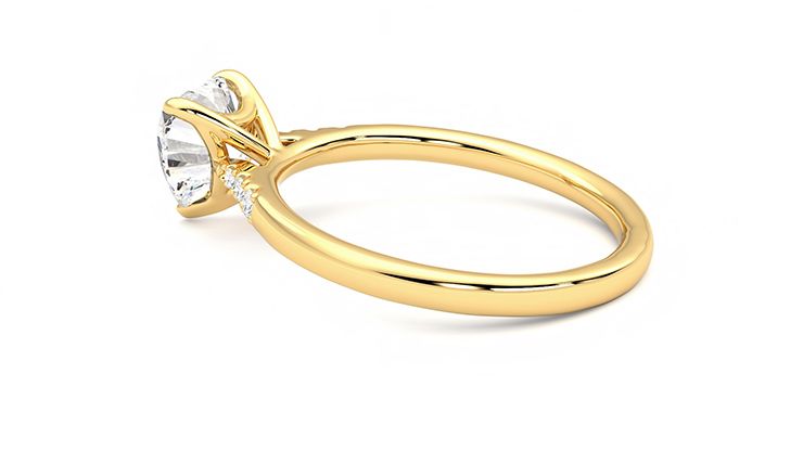 Taylor & Hart Lissome Heart Engagement Ring 360 degree image 19