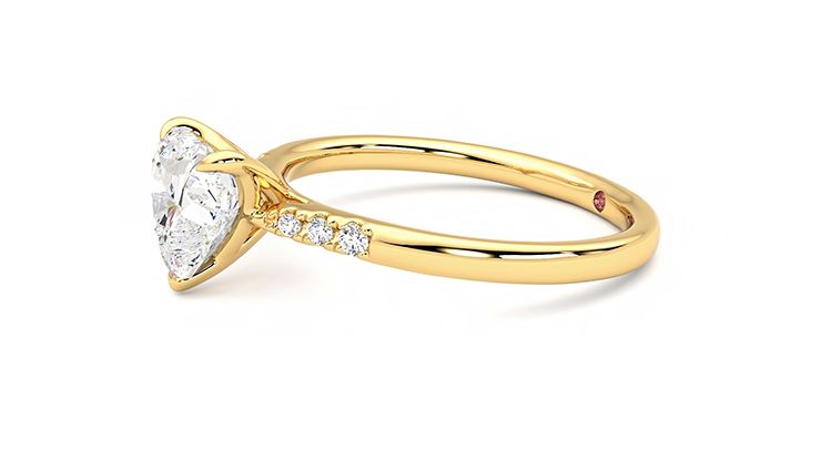 Taylor & Hart Lissome Heart Engagement Ring 360 degree image 22
