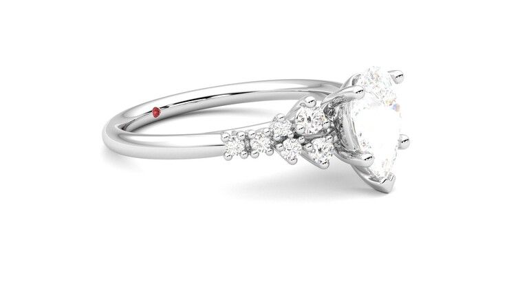 Taylor & Hart Marula Pear Engagement Ring 360 degree image 7