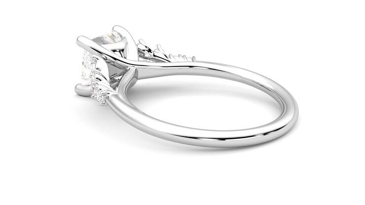 Taylor & Hart Marula Princess Engagement Ring 360 degree image 18
