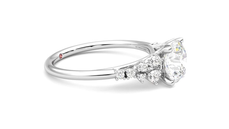 Taylor & Hart Marula Round Engagement Ring 360 degree image 8