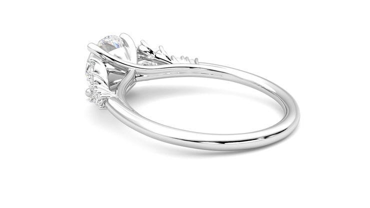 Taylor & Hart Marula Round Engagement Ring 360 degree image 18