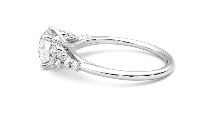 Taylor & Hart Marula Round Engagement Ring 360 degree image 20
