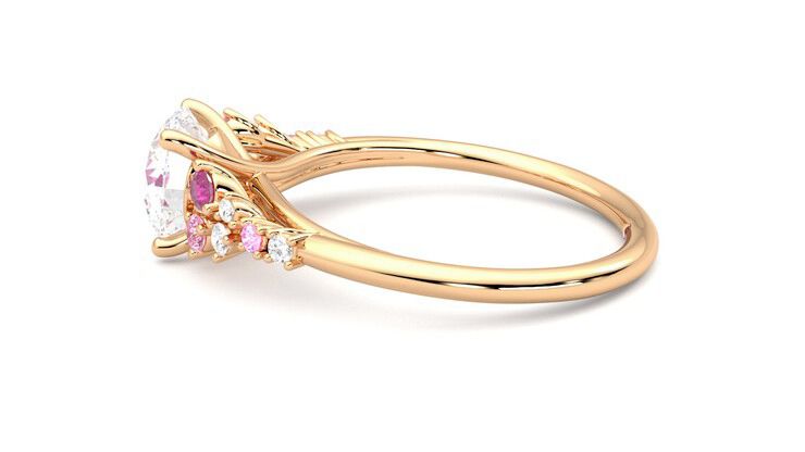 Taylor & Hart Marula Round Engagement Ring 360 degree image 20
