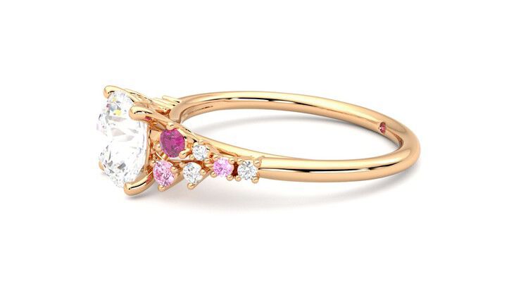 Taylor & Hart Marula Round Engagement Ring 360 degree image 22