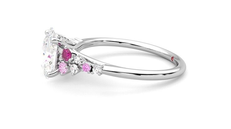 Taylor & Hart Marula Oval Engagement Ring 360 degree image 13