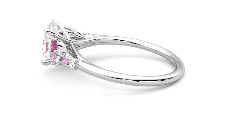 Taylor & Hart Marula Oval Engagement Ring 360 degree image 23