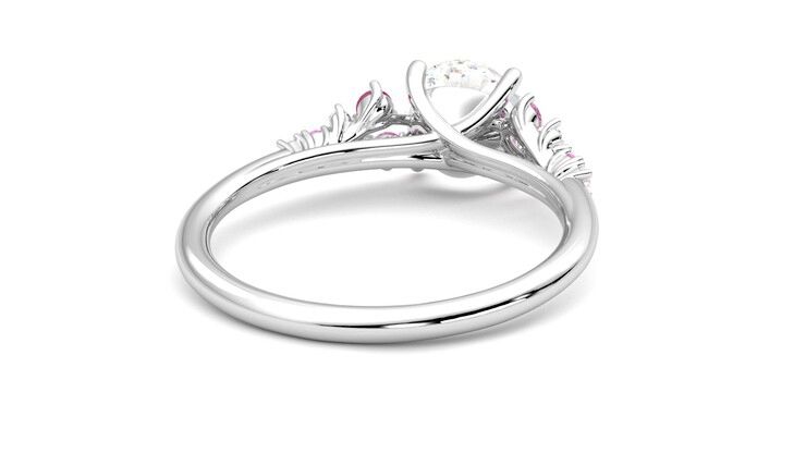 Taylor & Hart Marula Round Engagement Ring 360 degree image 14