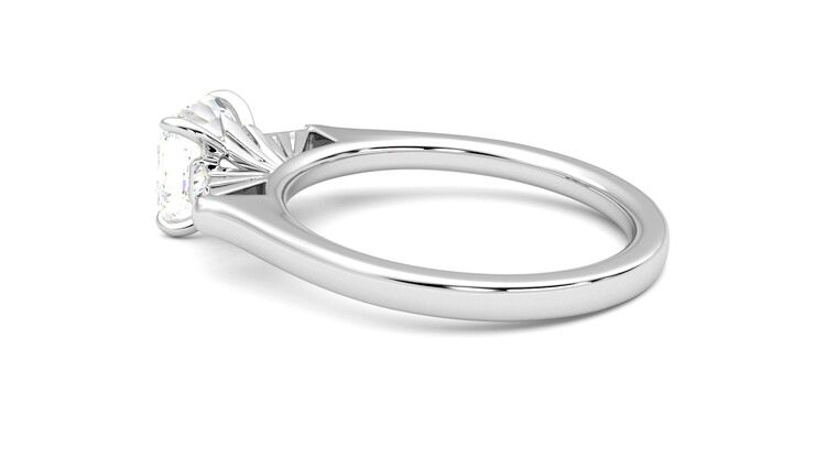 Taylor & Hart Mirror Asscher Engagement Ring 360 degree image 19