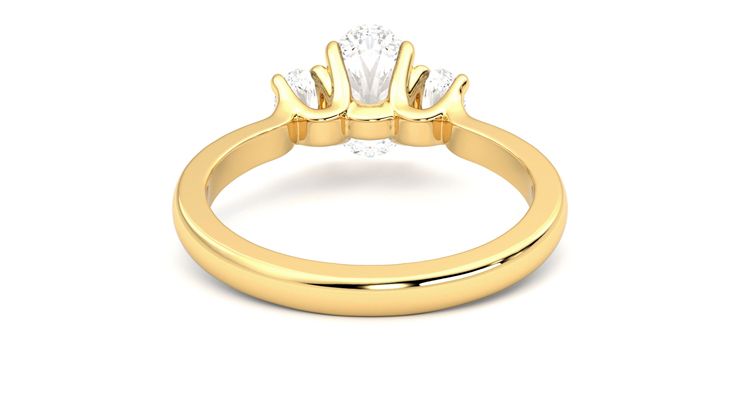 Taylor & Hart Orion Oval Engagement Ring 360 degree image 15