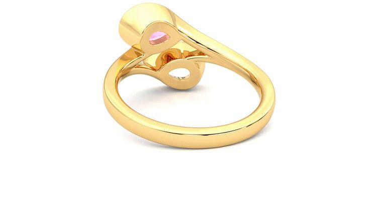 Taylor & Hart Peratrice Pear Engagement Ring 360 degree image 16