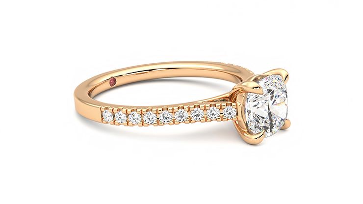 Taylor & Hart Serendipity Cushion Engagement Ring 360 degree image 6