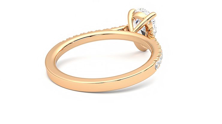 Taylor & Hart Serendipity Pear Engagement Ring 360 degree image 13