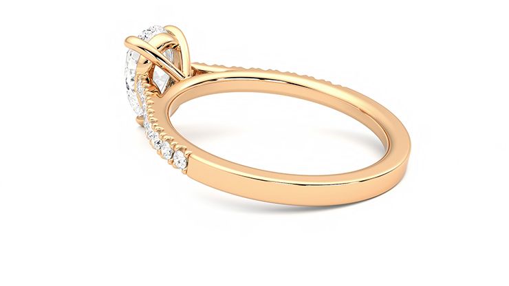 Taylor & Hart Serendipity Pear Engagement Ring 360 degree image 18