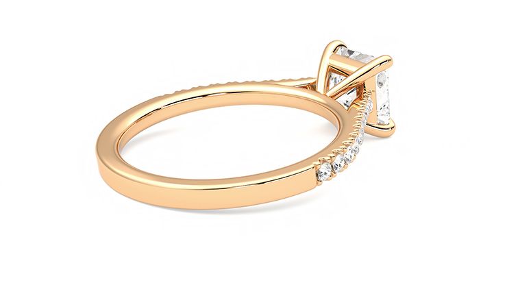 Taylor & Hart Serendipity Princess Engagement Ring 360 degree image 12