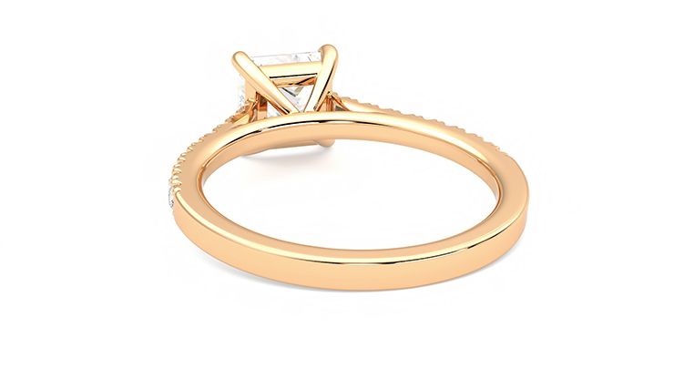 Taylor & Hart Serendipity Princess Engagement Ring 360 degree image 16