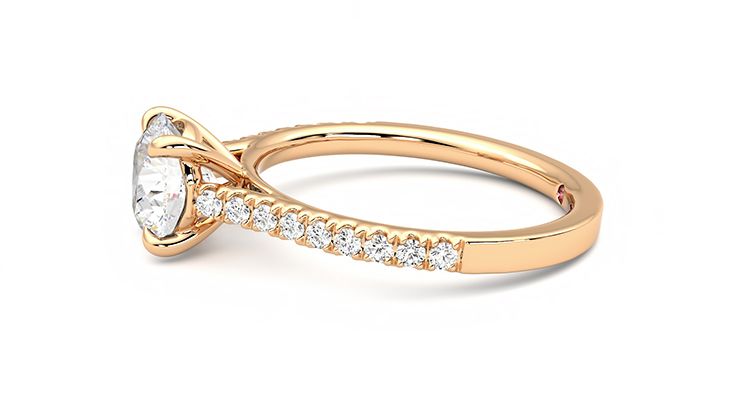 Taylor & Hart Serendipity Round Engagement Ring 360 degree image 21