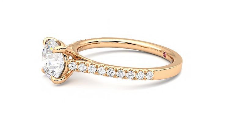 Taylor & Hart Serendipity Round Engagement Ring 360 degree image 22
