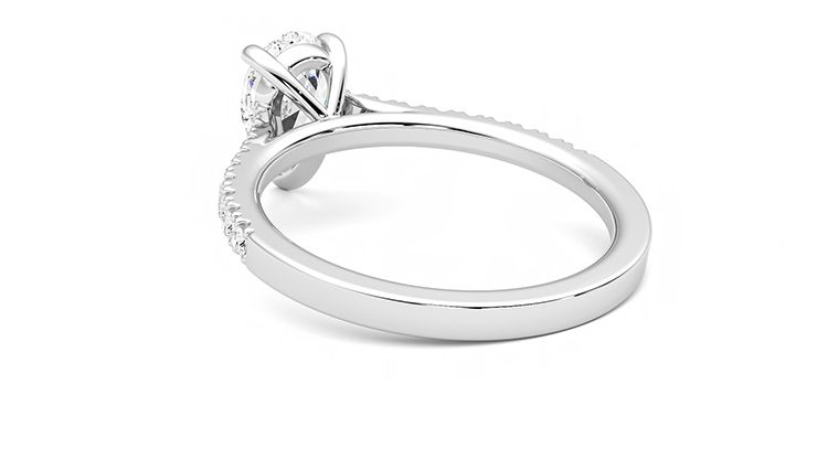 Taylor & Hart Serendipity Pear Engagement Ring 360 degree image 17